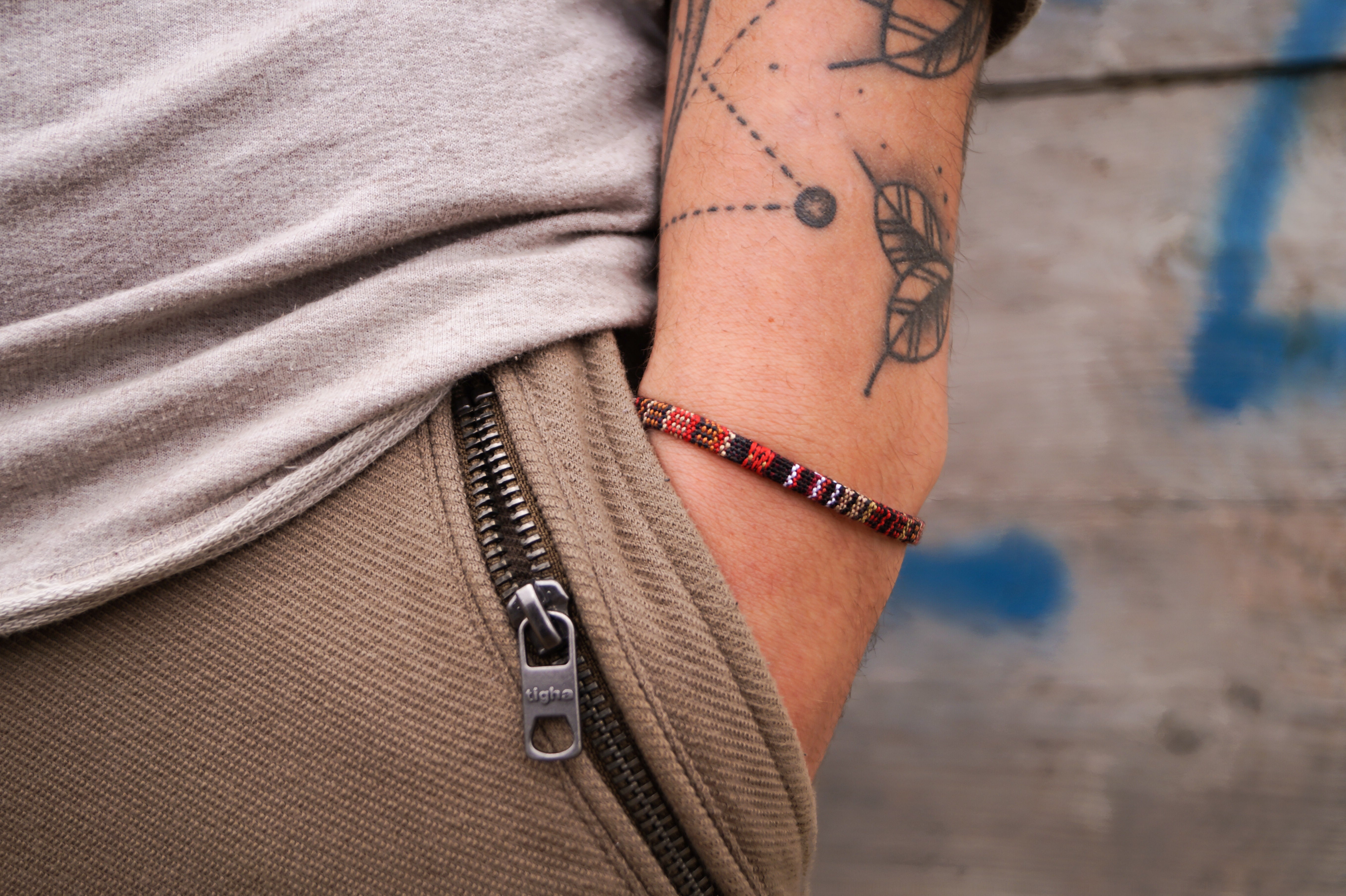 Boho Surfer Bracelet Men - Brown