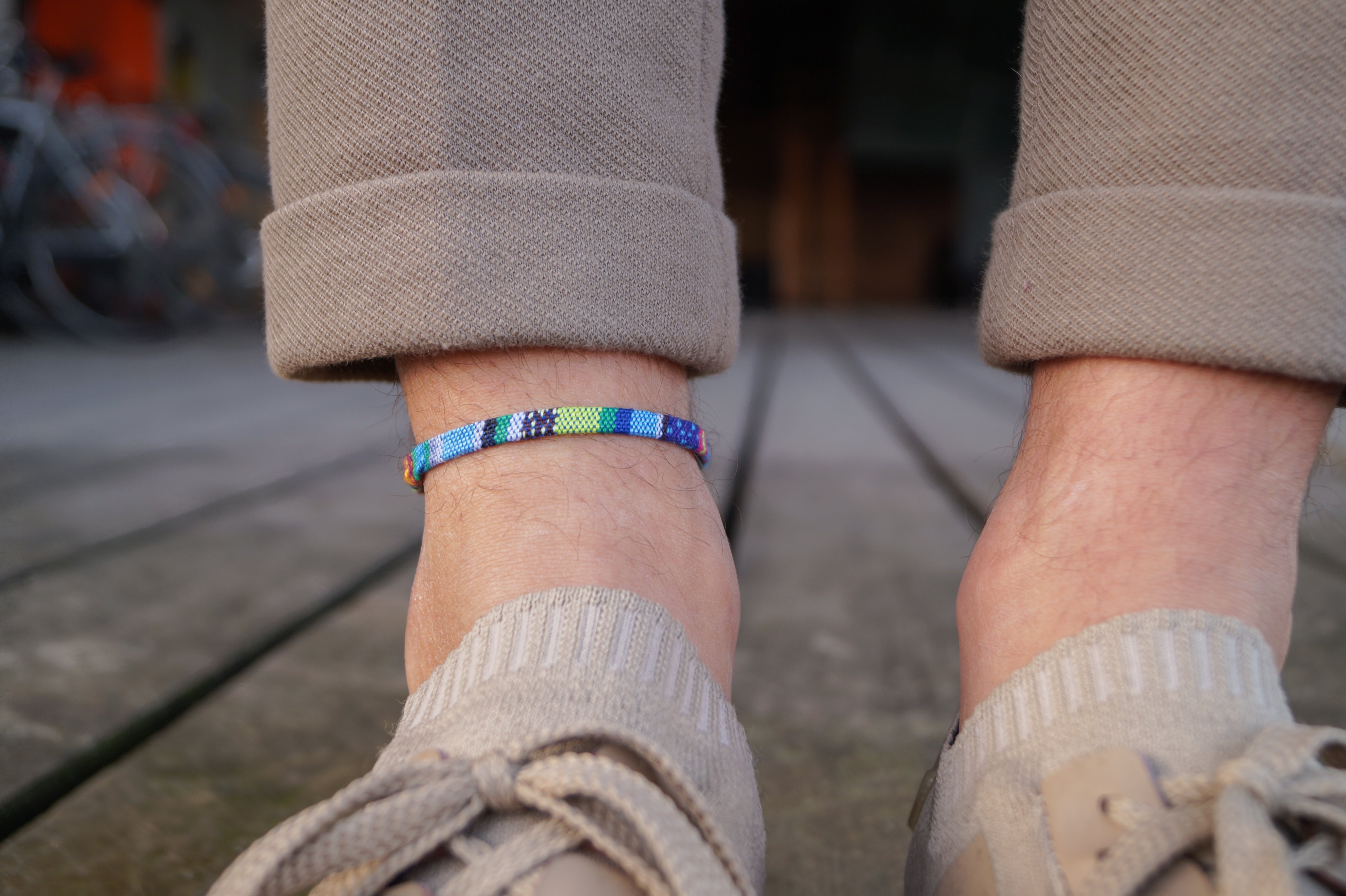 Boho Surfer Anklet Men - Turquoise