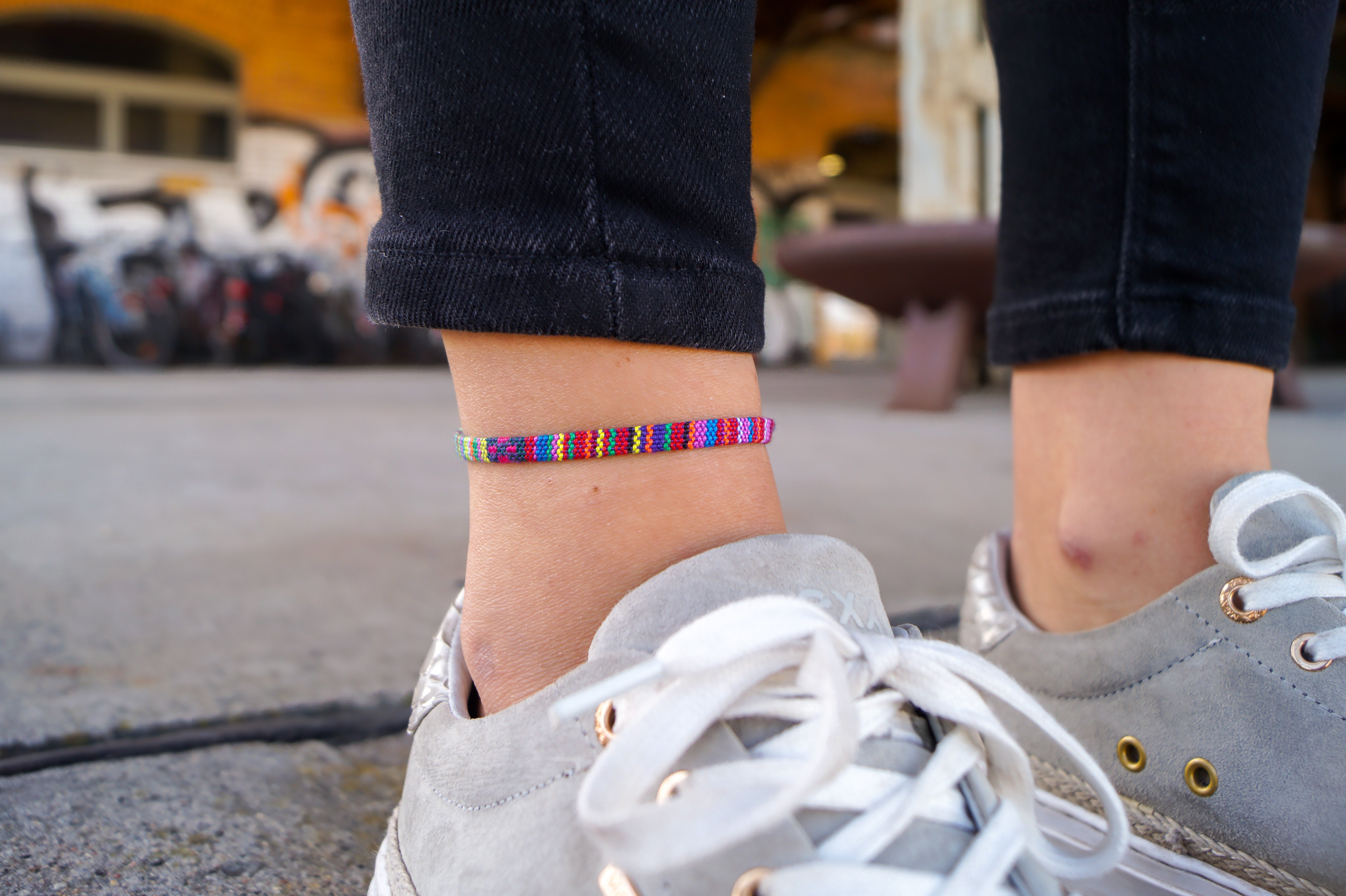 Boho Surfer Anklet - Deep Multi