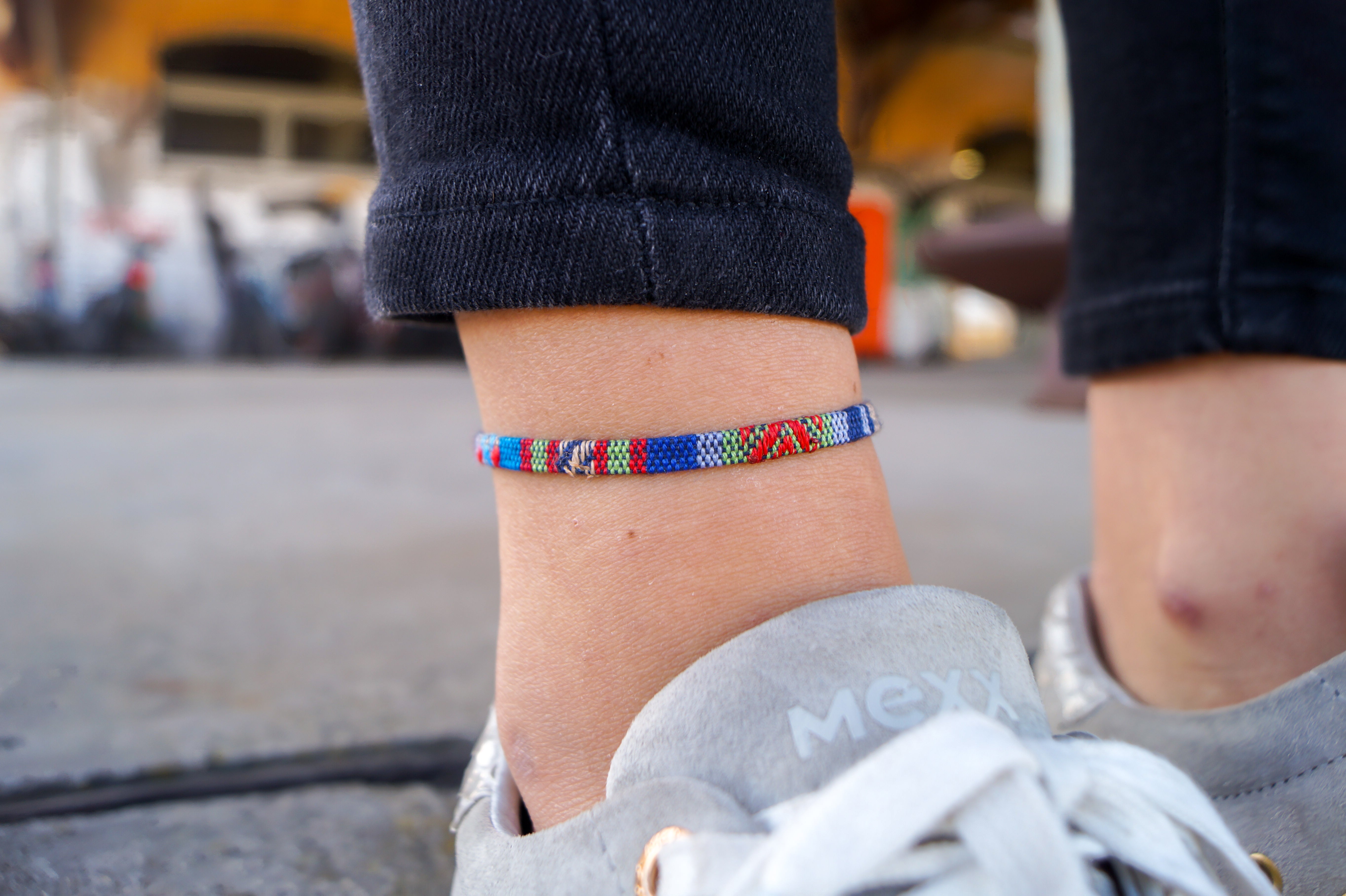 Boho Surfer Anklet - Blue - Ethno