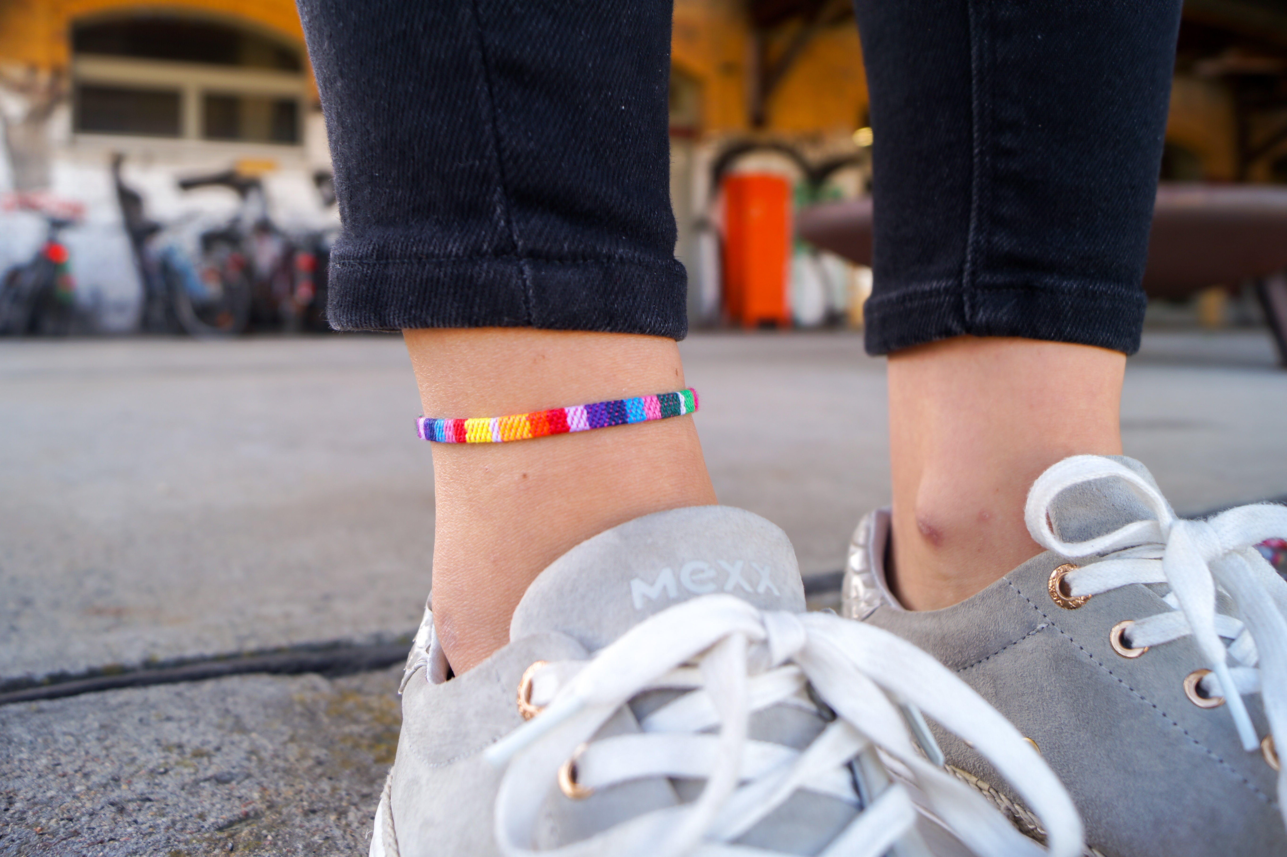 Boho Surfer Anklet - Rainbow