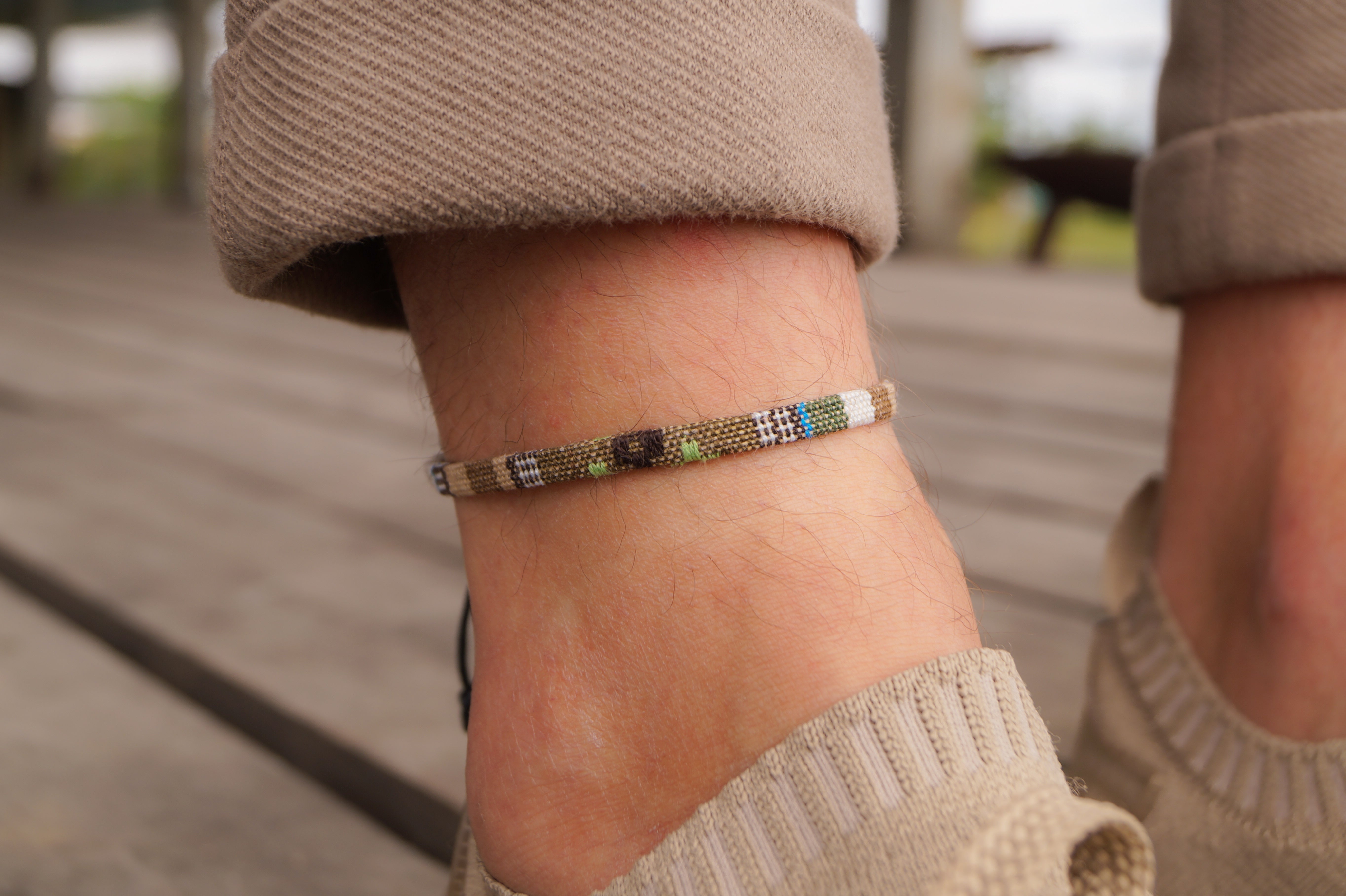 Boho Surfer Anklet Men - Safari