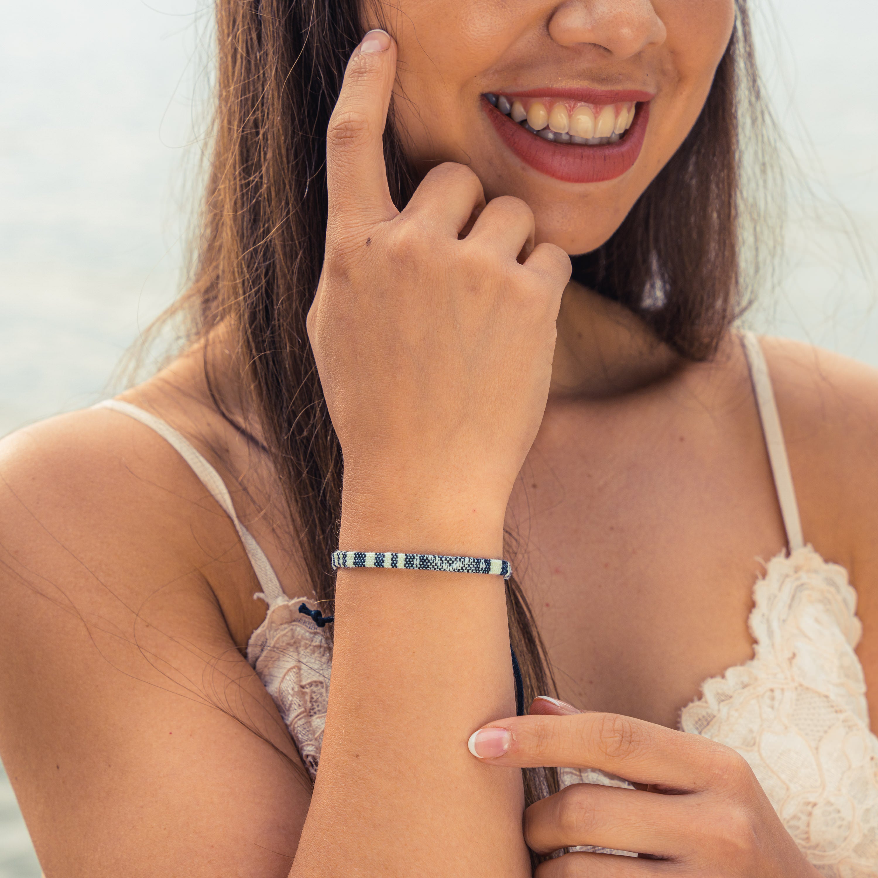 Boho Surfer Bracelet - White