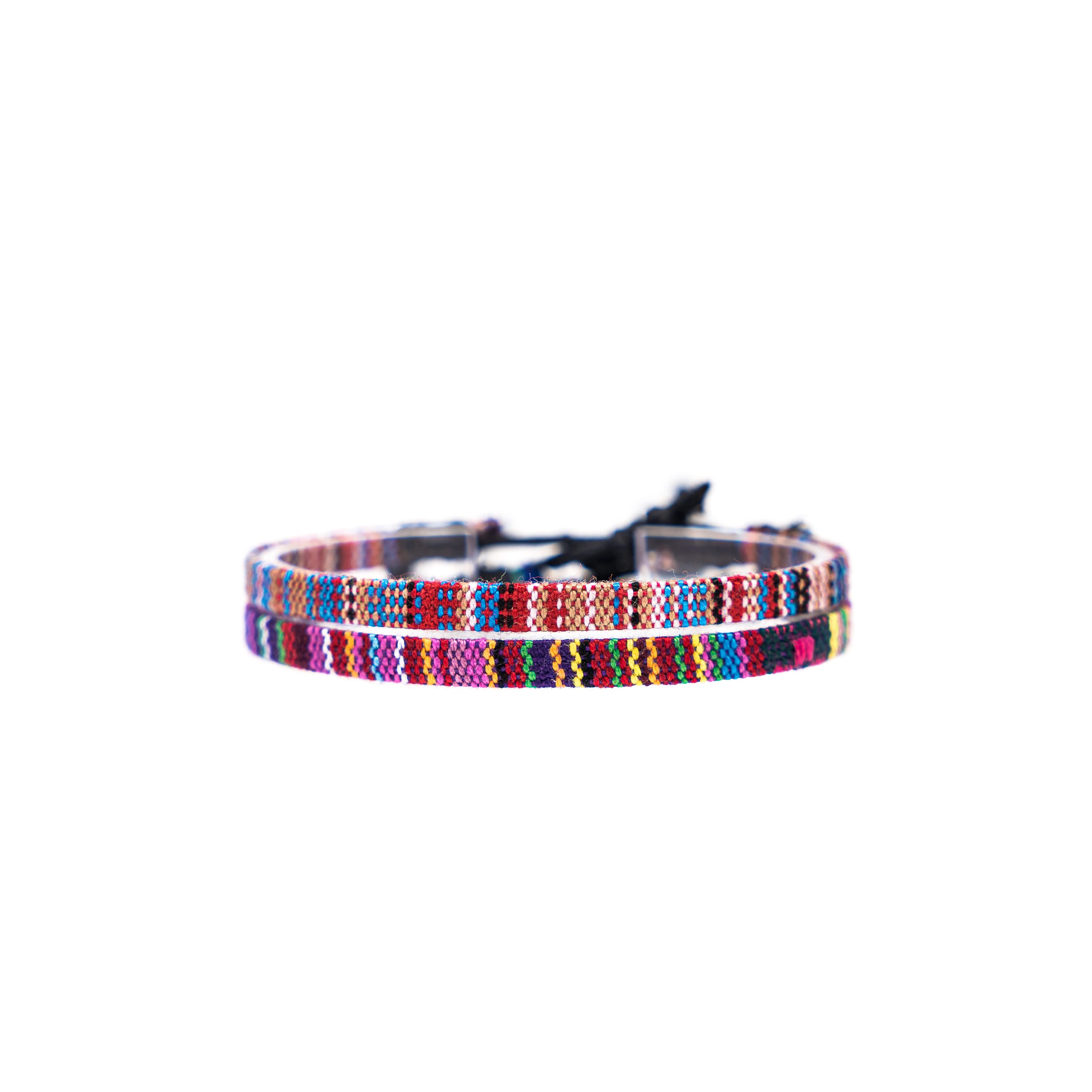 2x Boho Surfer Anklet - Multi + Deep Multi