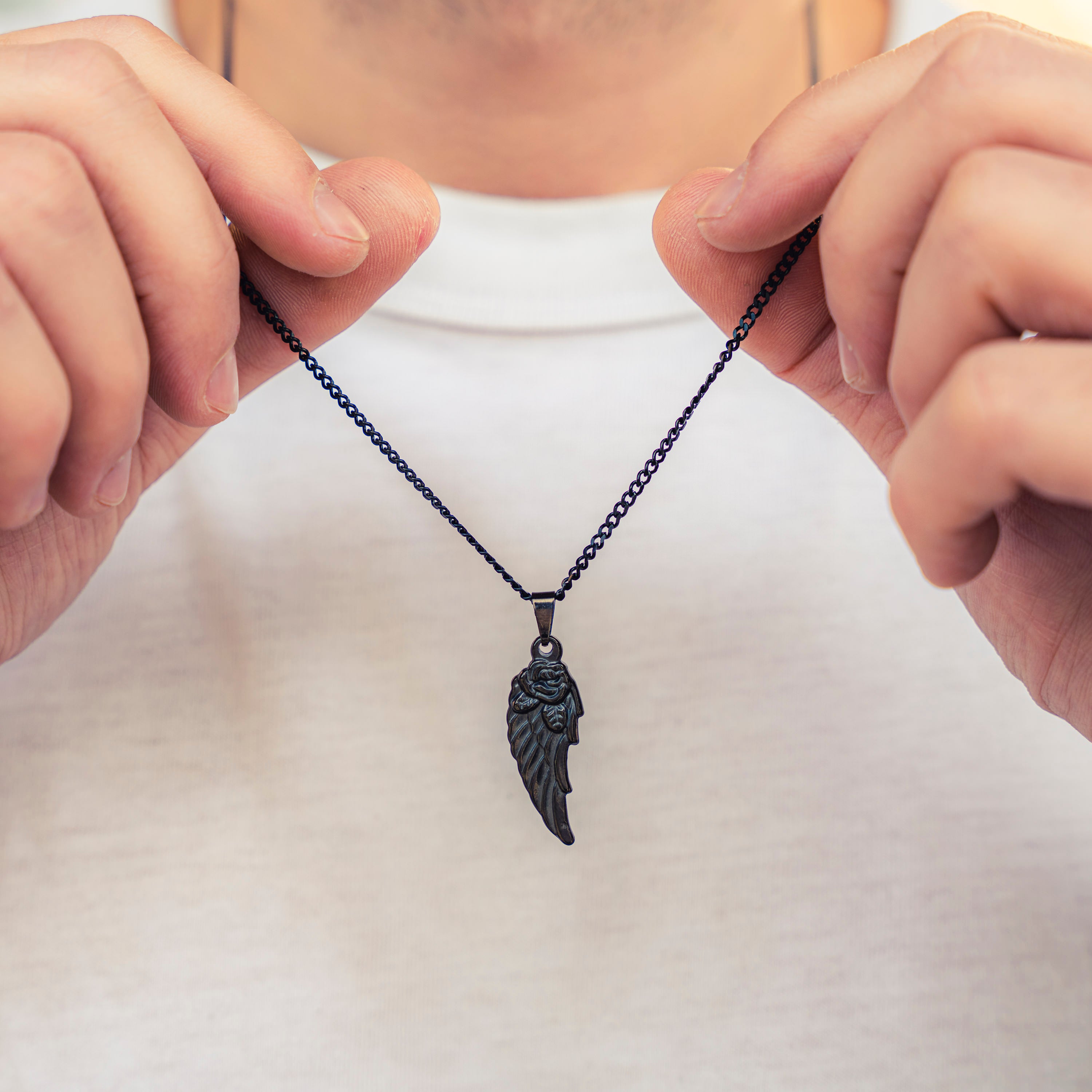 Black deals surfer necklace