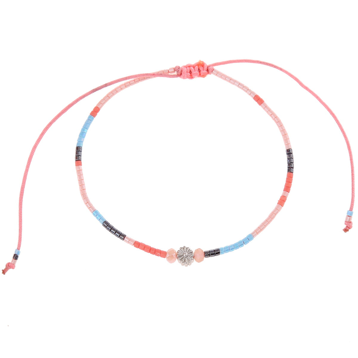 Japan Beads Anklet - Flowers