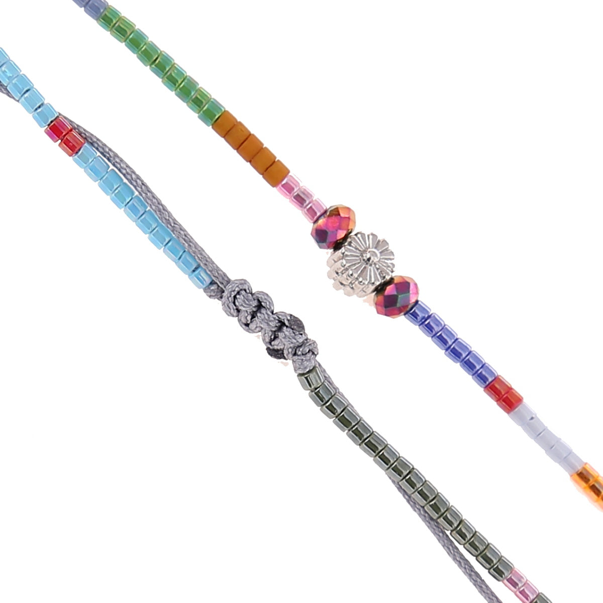 Japan Beads Anklet - Flowers