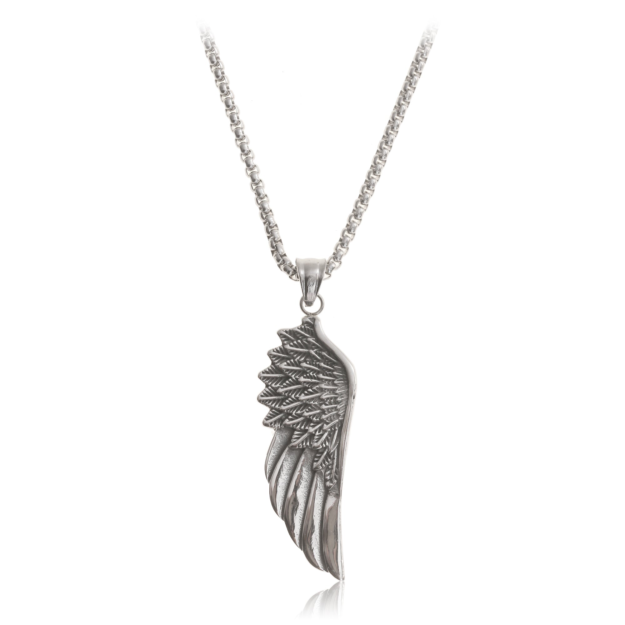 Surfer Necklace - Silver Wing