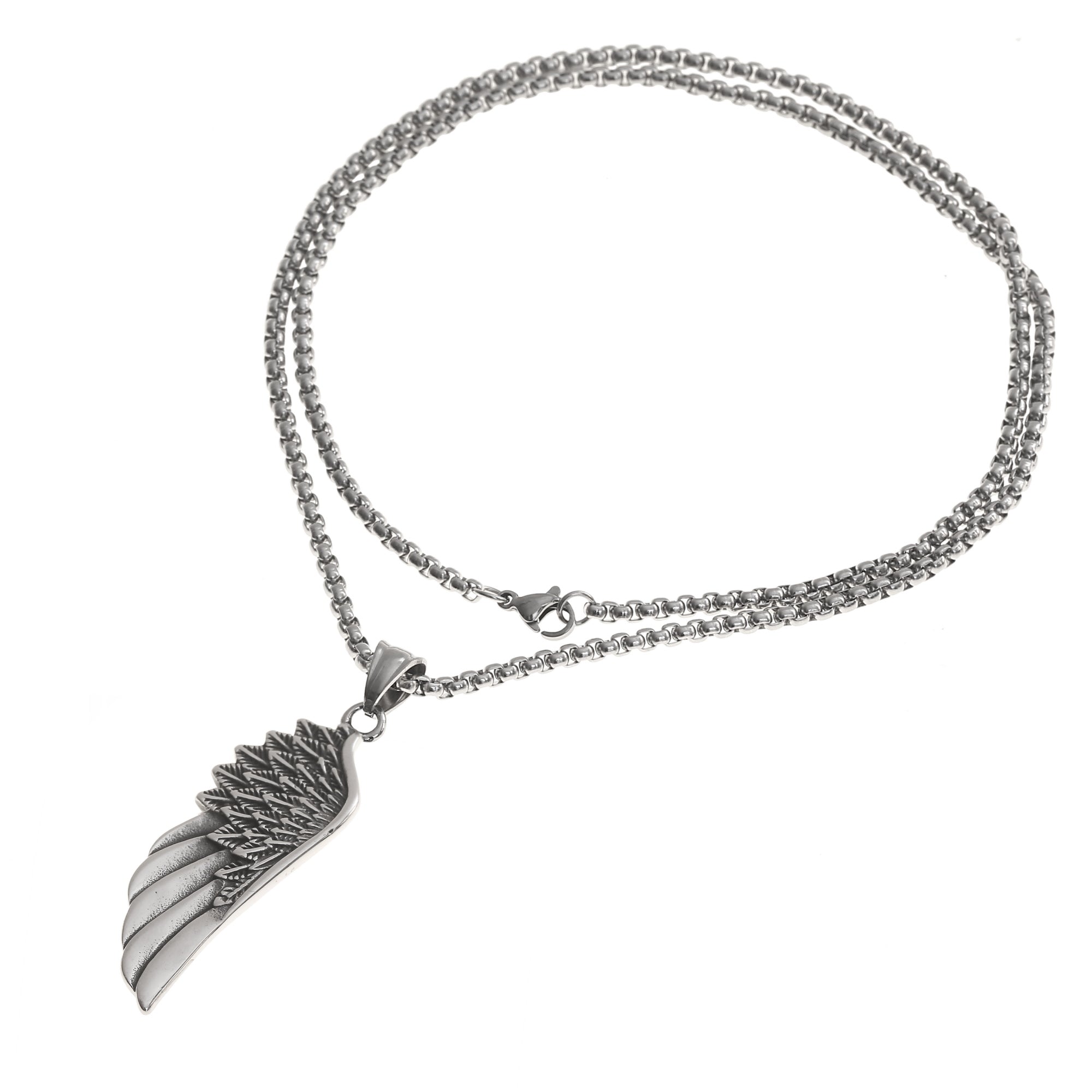 Surfer Necklace - Silver Wing