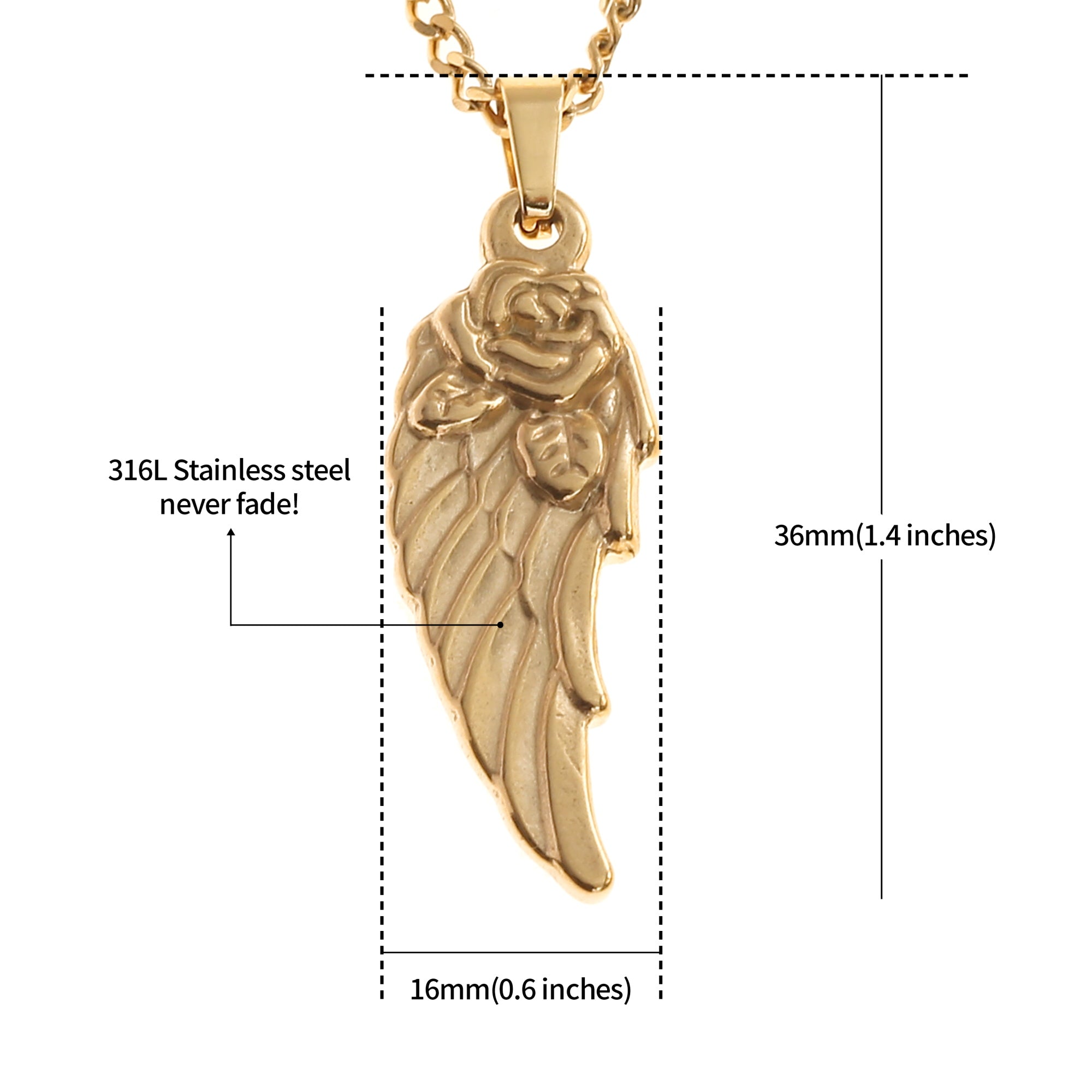 Surfer Necklace - Golden Wing