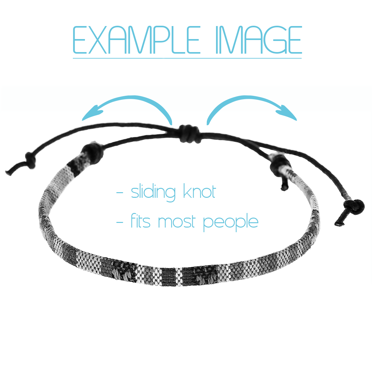 Boho Surfer Anklet Men - Space Black