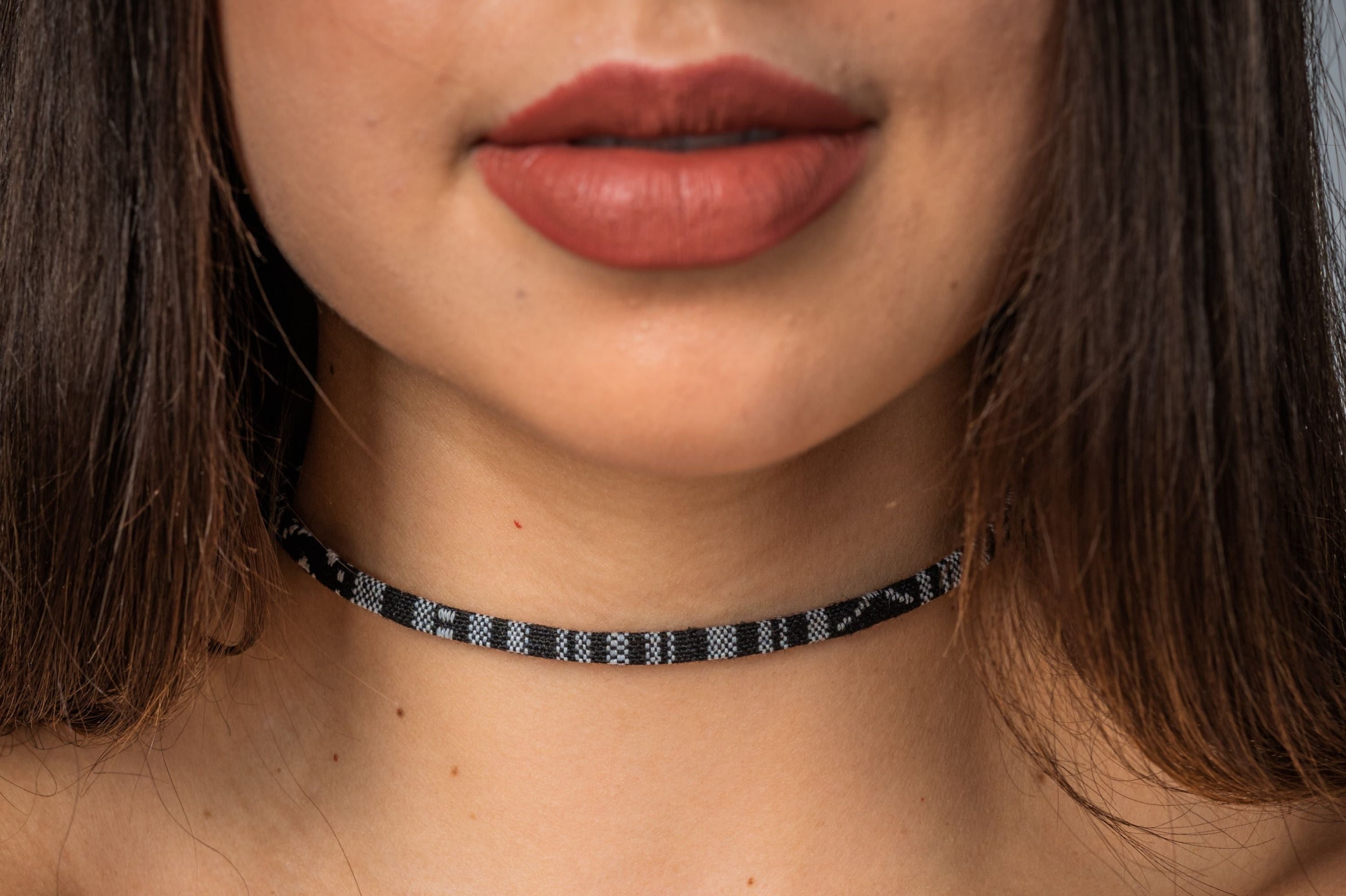 Boho Choker Necklace - Black