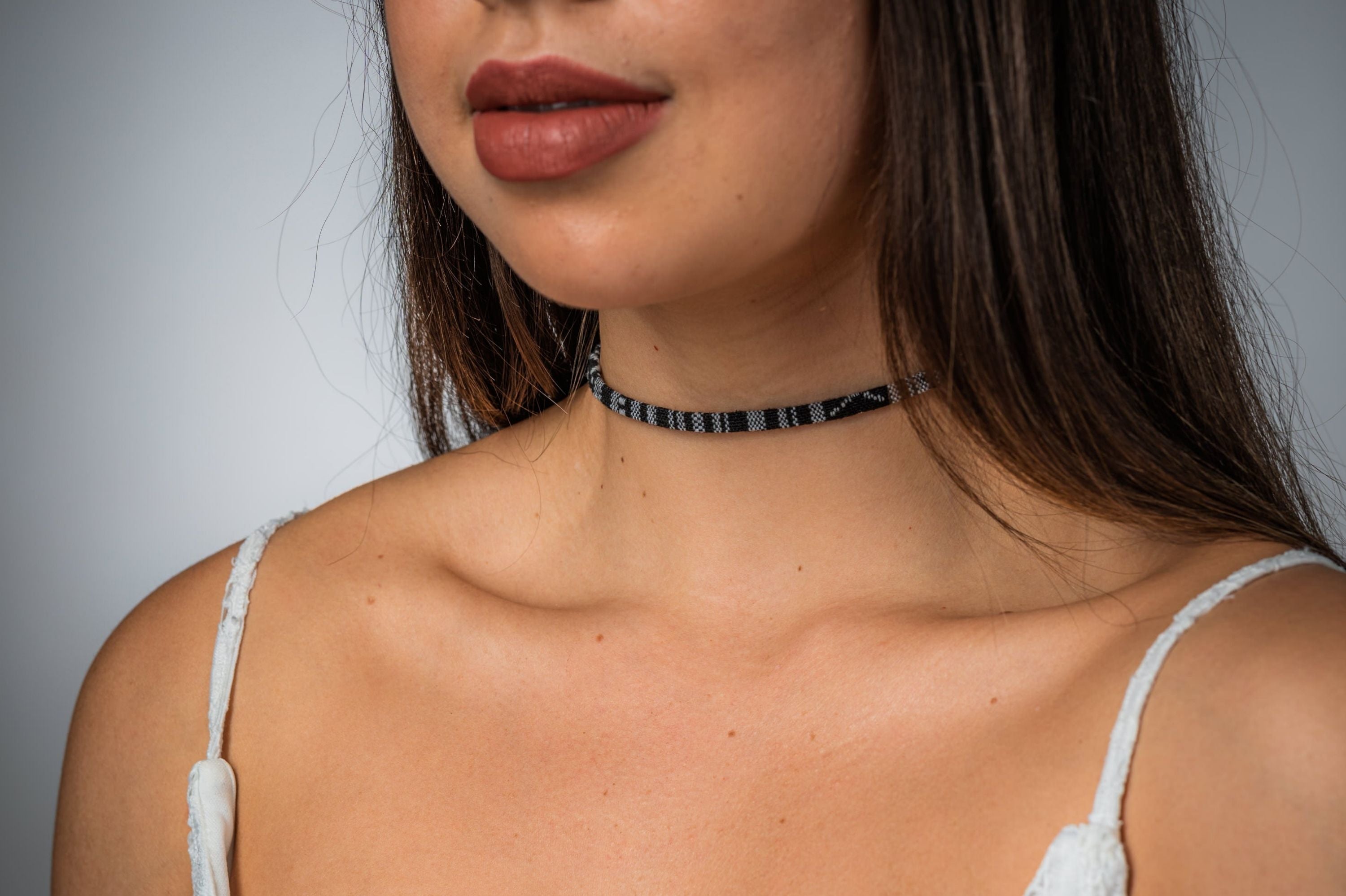 Boho Choker Necklace - Black