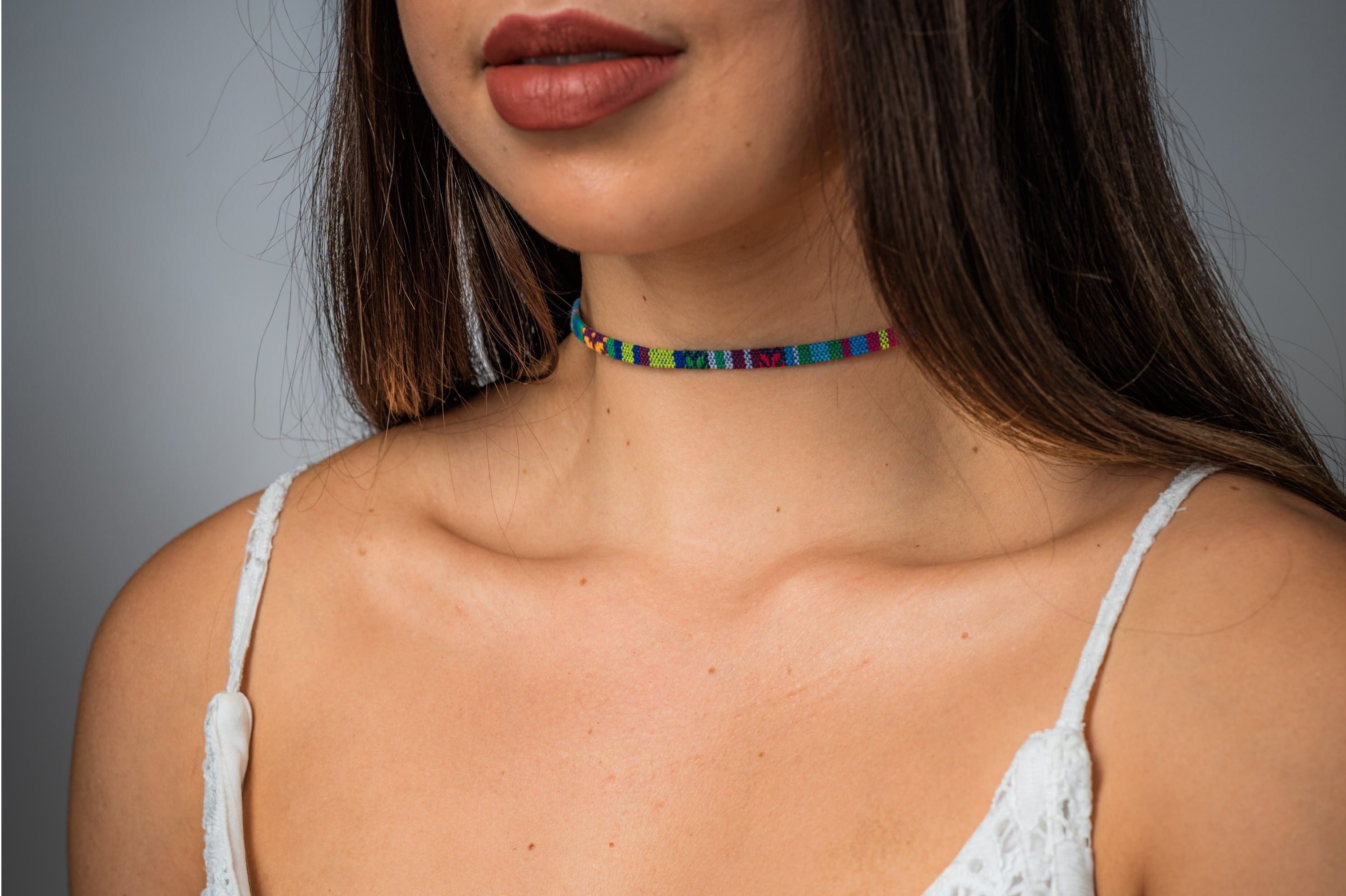 Boho Choker Necklace - Turquoise