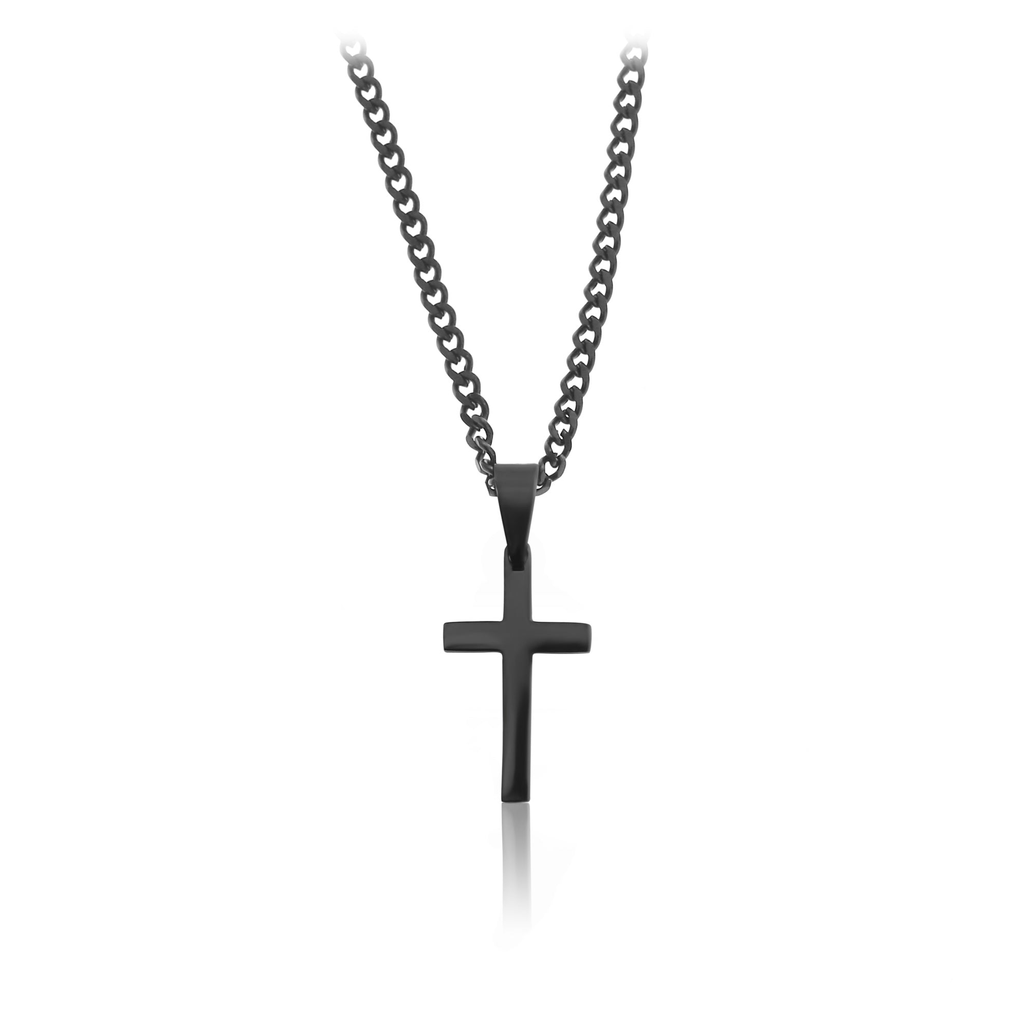 Surfer Necklace -Black Cross