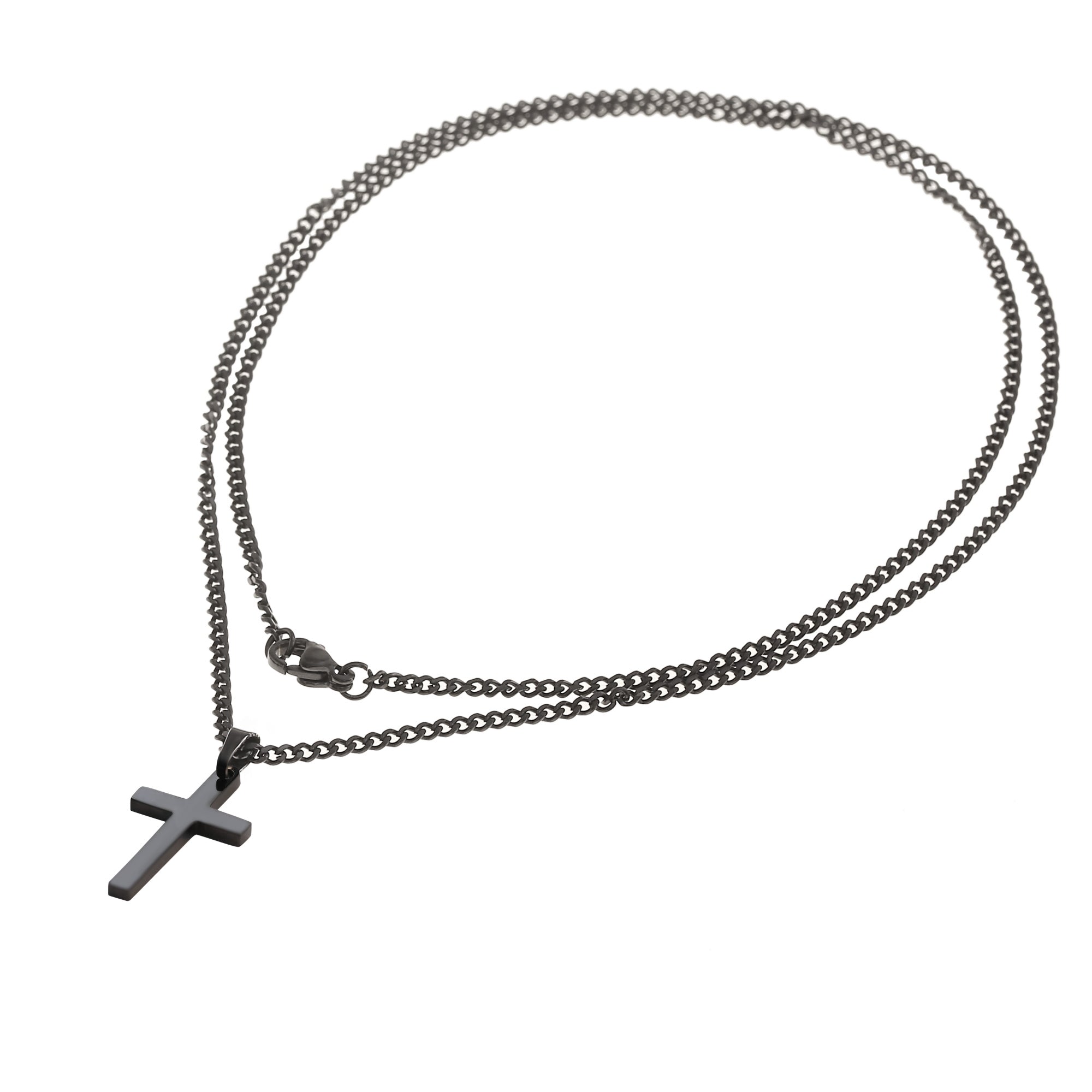 Surfer Necklace -Black Cross