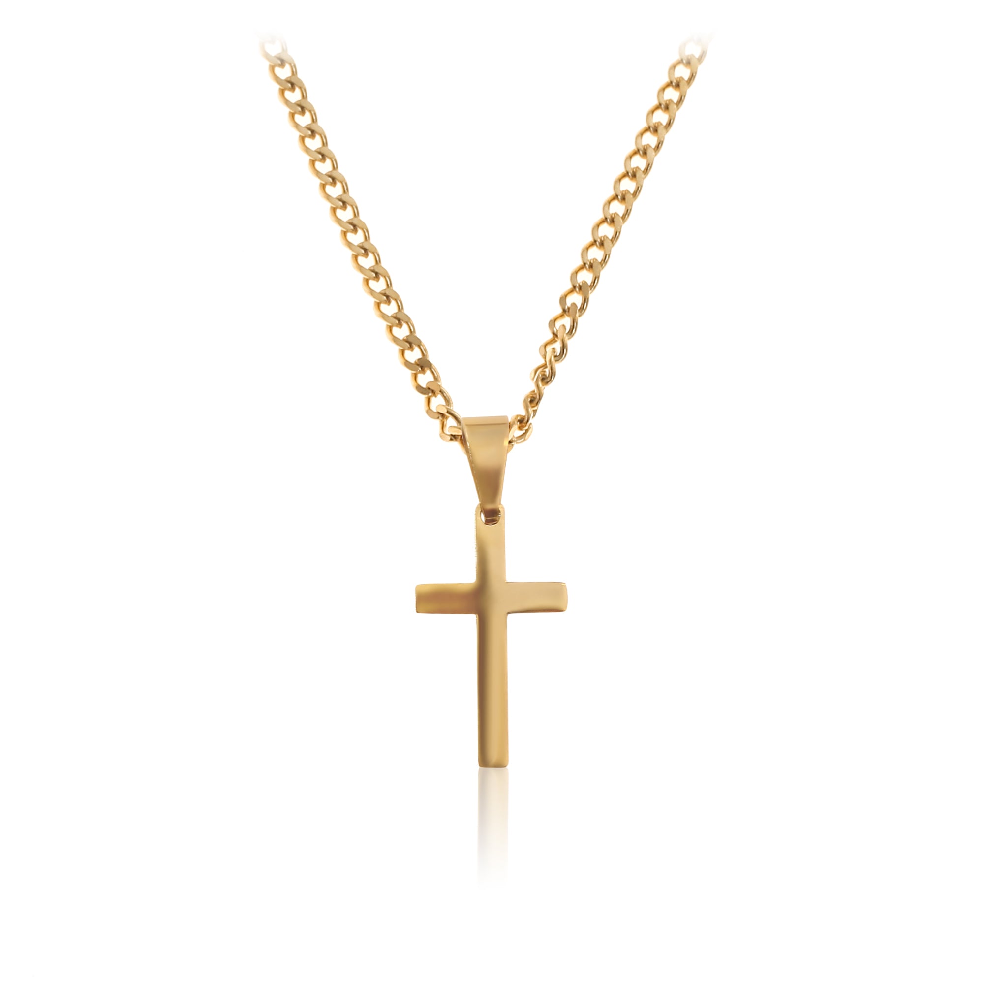 Surfer Necklace - Golden Cross