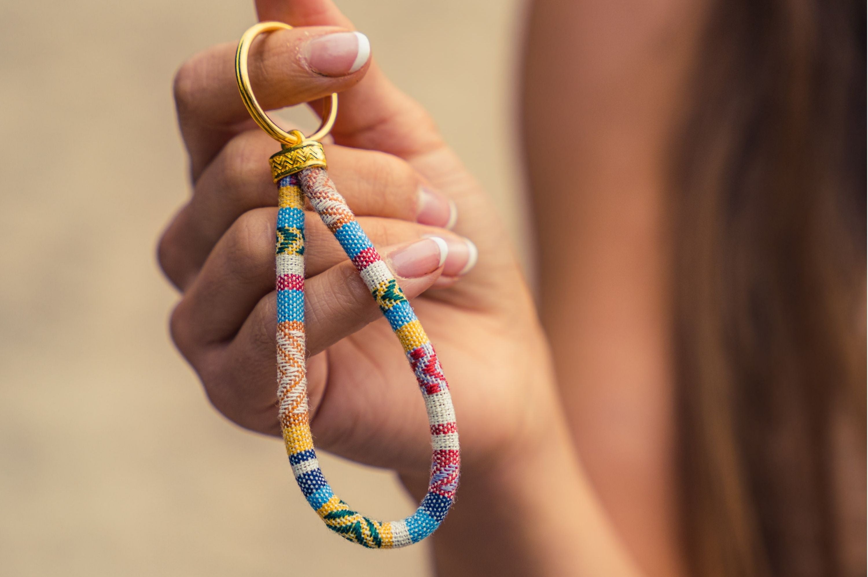 Boho Key Chain - Yellow